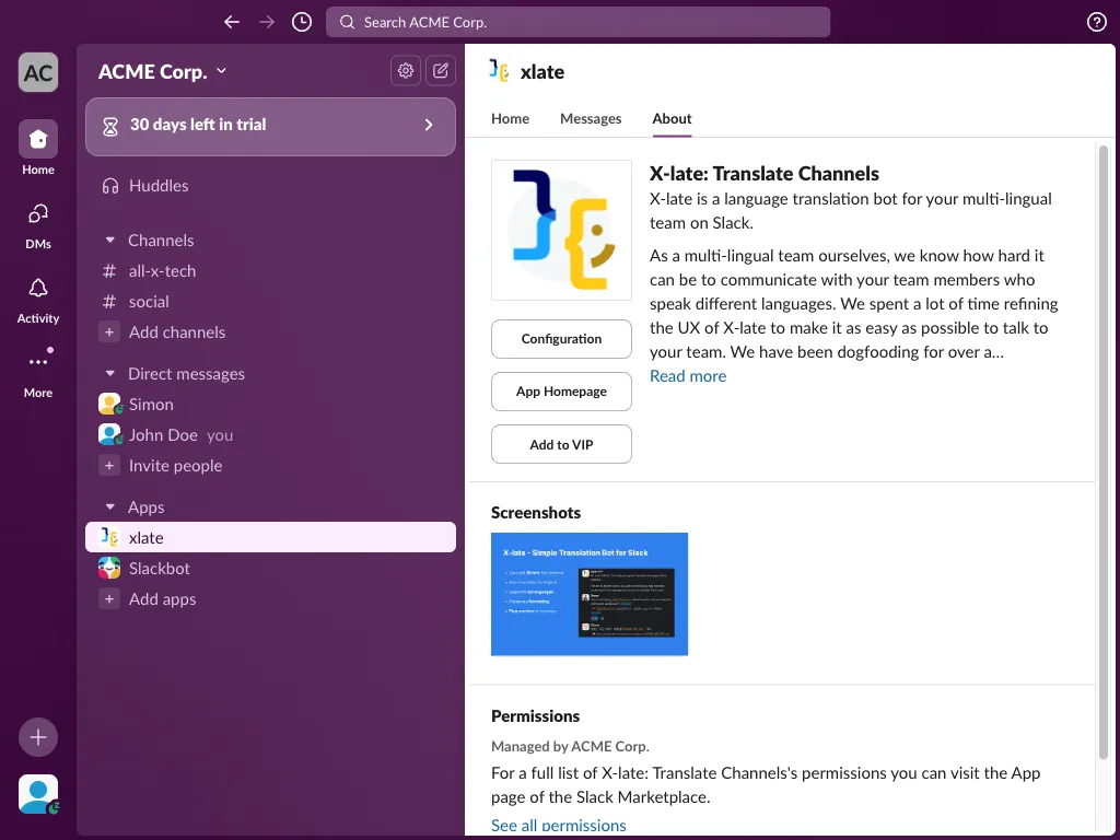 X-late about tab